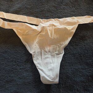 Victoria's Secret Pink! light grey V-string panties size XL